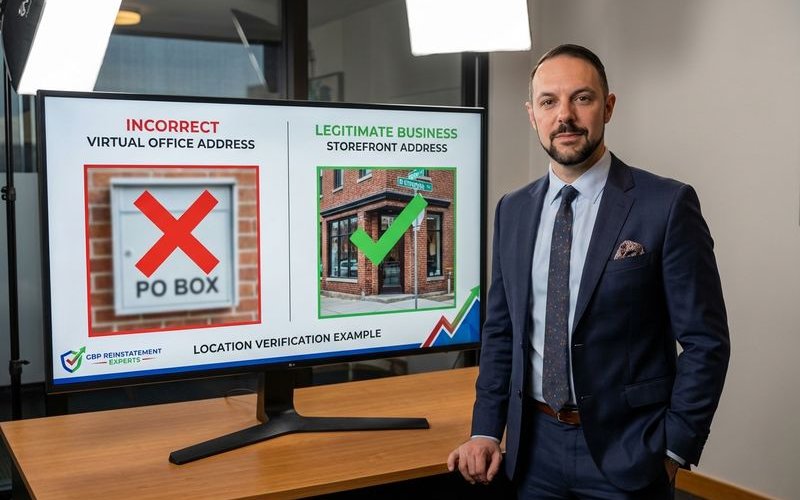 Address verification diagram showing eligible vs ineligible locations